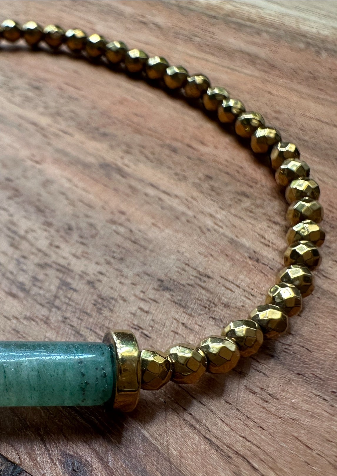 Gold Hematite/Green Aventurine