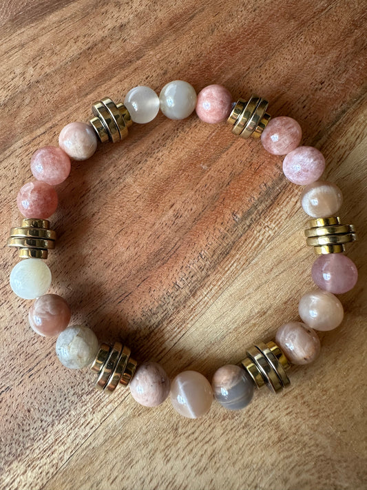 Sunstone Beaded Bracelet