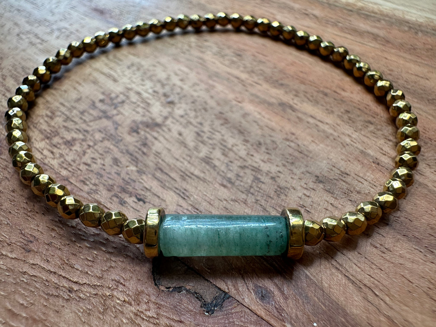 Gold Hematite/Green Aventurine